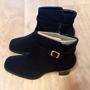 Black Ankle boots with buckle detail